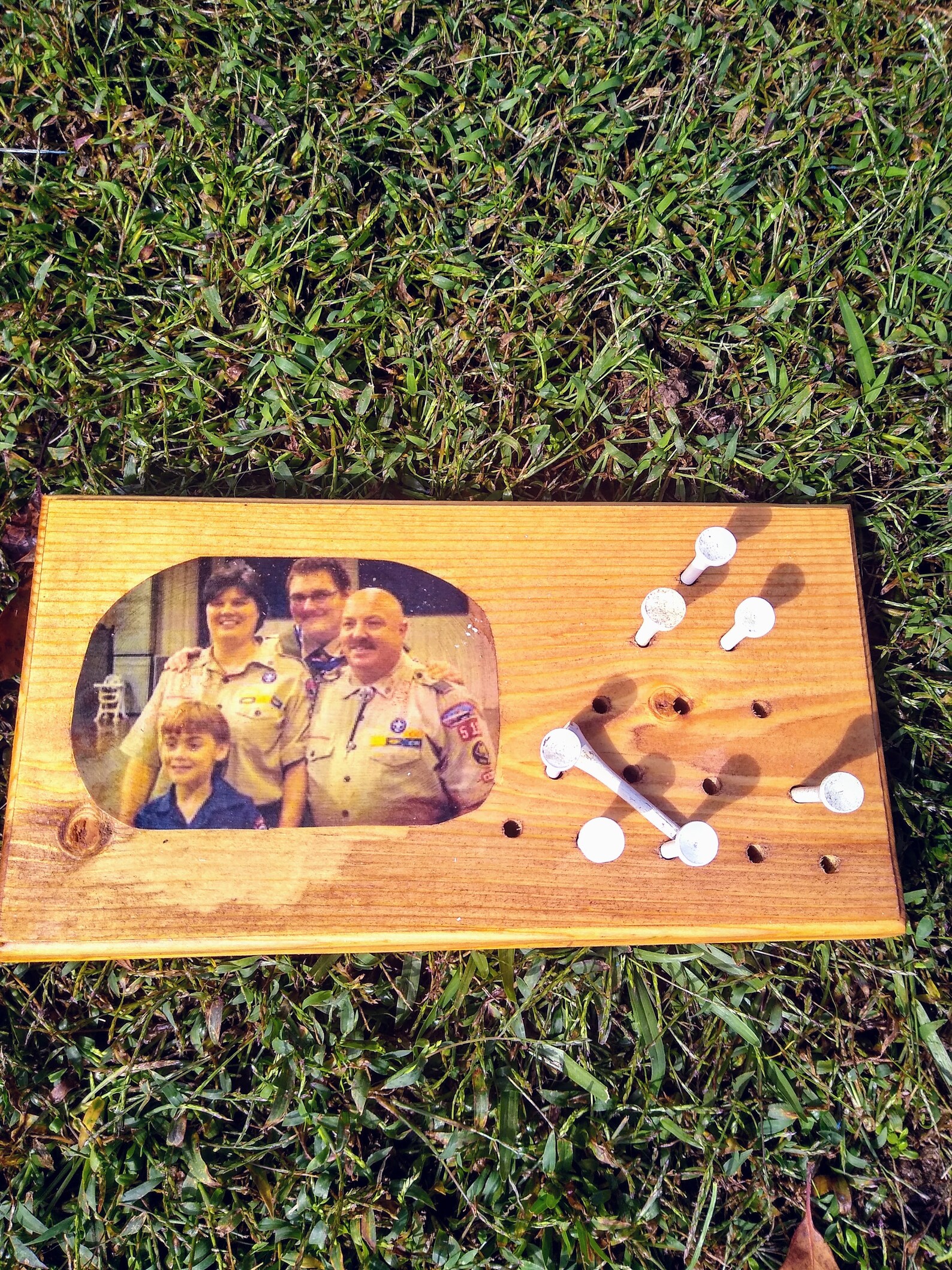 Personalized Pegboard/golf tee game Etsy