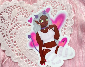 Serenity | Succubus Demon girl sticker