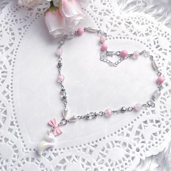 TATIANA☆[Silver925] Rose Beads Ribbon Necklace TATIANA】(Silver925) Rose Beads Ribbon Necklace 韓国発