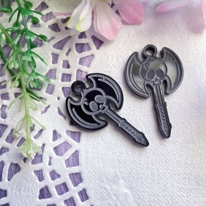 Skull axe earring Bgrade molds