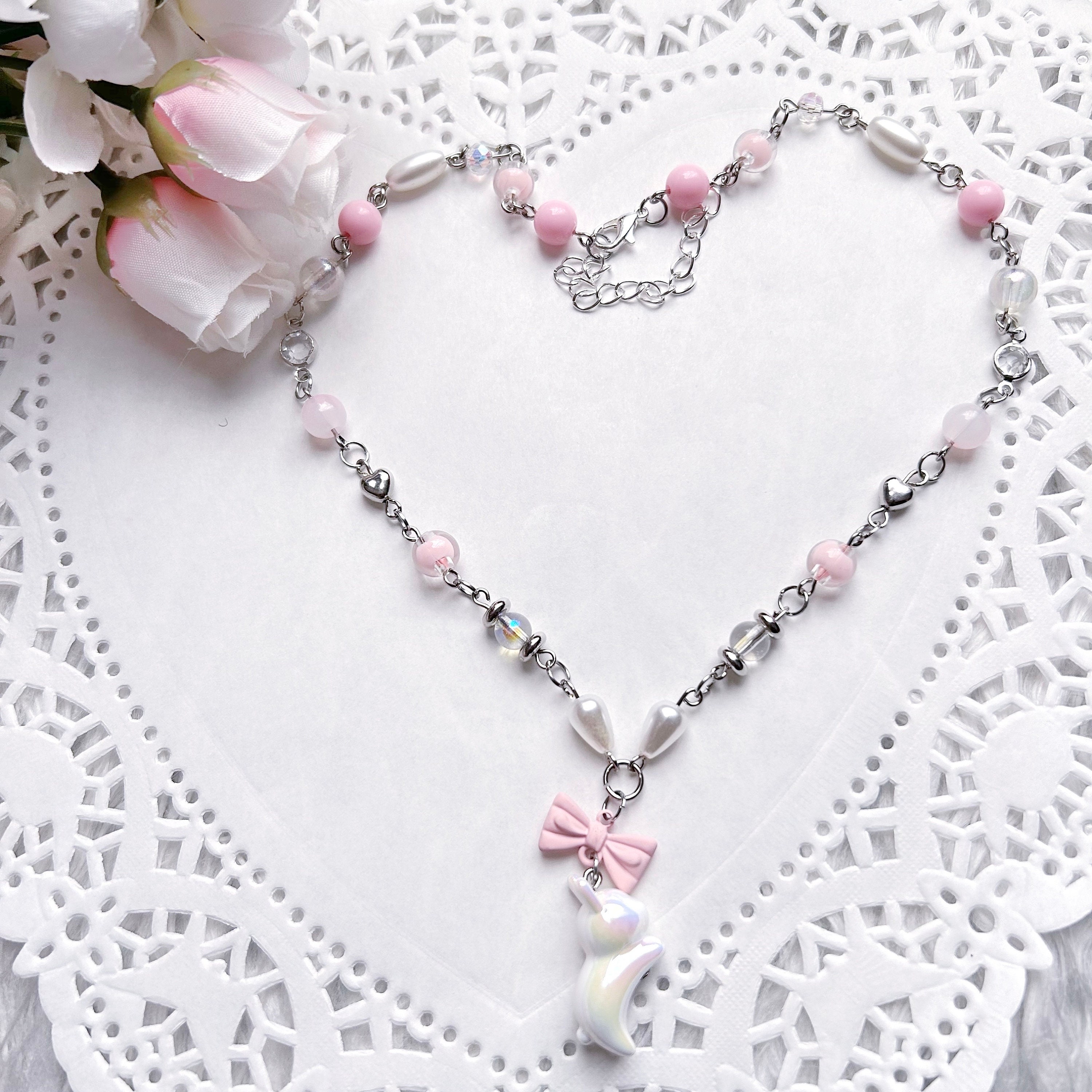 ネックレス・ペンダント VVV Min Rabbit Star Mix Beads Necklace BFK151 VVV Min Rabbit Star Mix Beads Necklace BFK151 (VVV