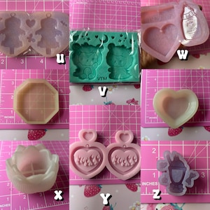 Destash silicone resin molds - kawaii, anime , spooky, Halloween, bunny , bear , ghost, hearts, dishes image 7