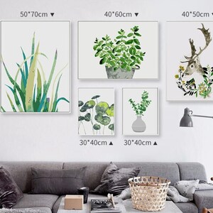Paint by number kit Agave plant, beautiful plant ,paint by numbers,color by number Modern Minimalist Bedroom Living Room Decoration Canvas image 7