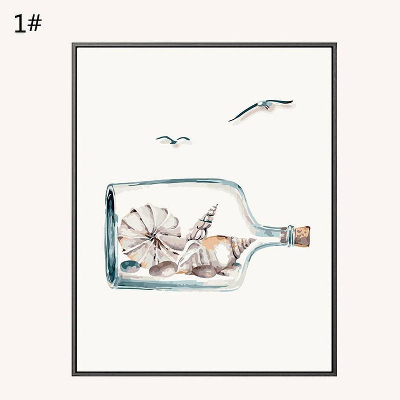 3 Sets of Paint by Number Kit // Bottle Painting// Bottle Oil Etsy