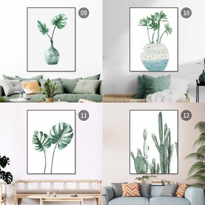Paint by number kit Agave plant, beautiful plant ,paint by numbers,color by number Modern Minimalist Bedroom Living Room Decoration Canvas image 4