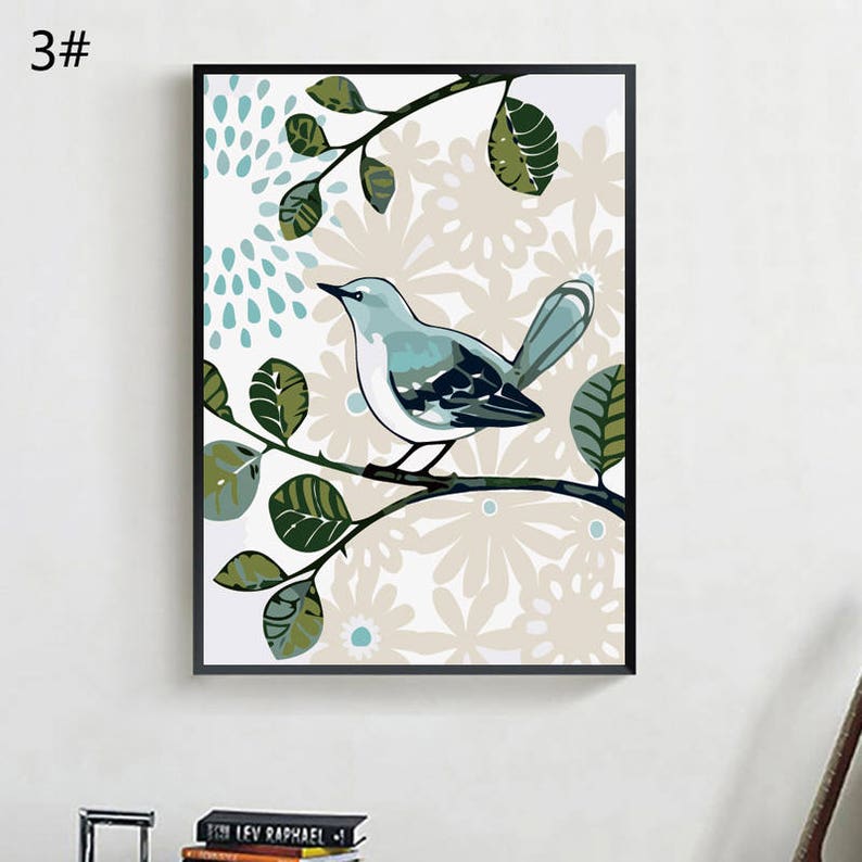 Paint by Number Kit Birds and Butterflies/ Birds and | Etsy