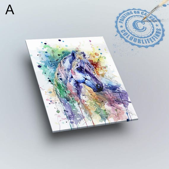 abstract horse paint by