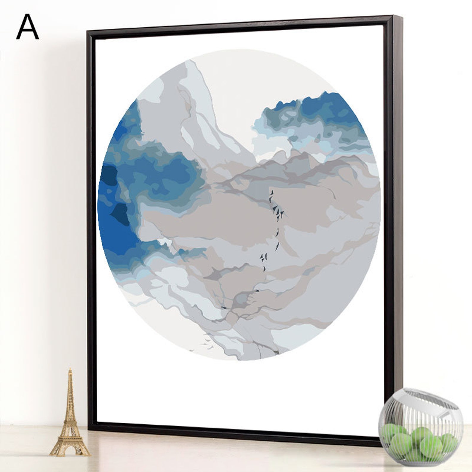 Chinese Ink Style Painting/ Set of 3 Paint by Number Kit/ Etsy Australia