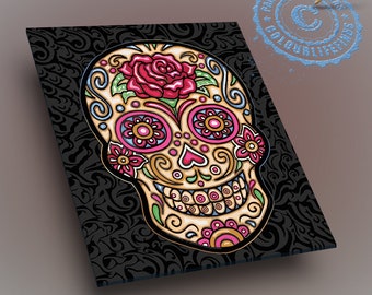 Sugar Skull Poster - Etsy