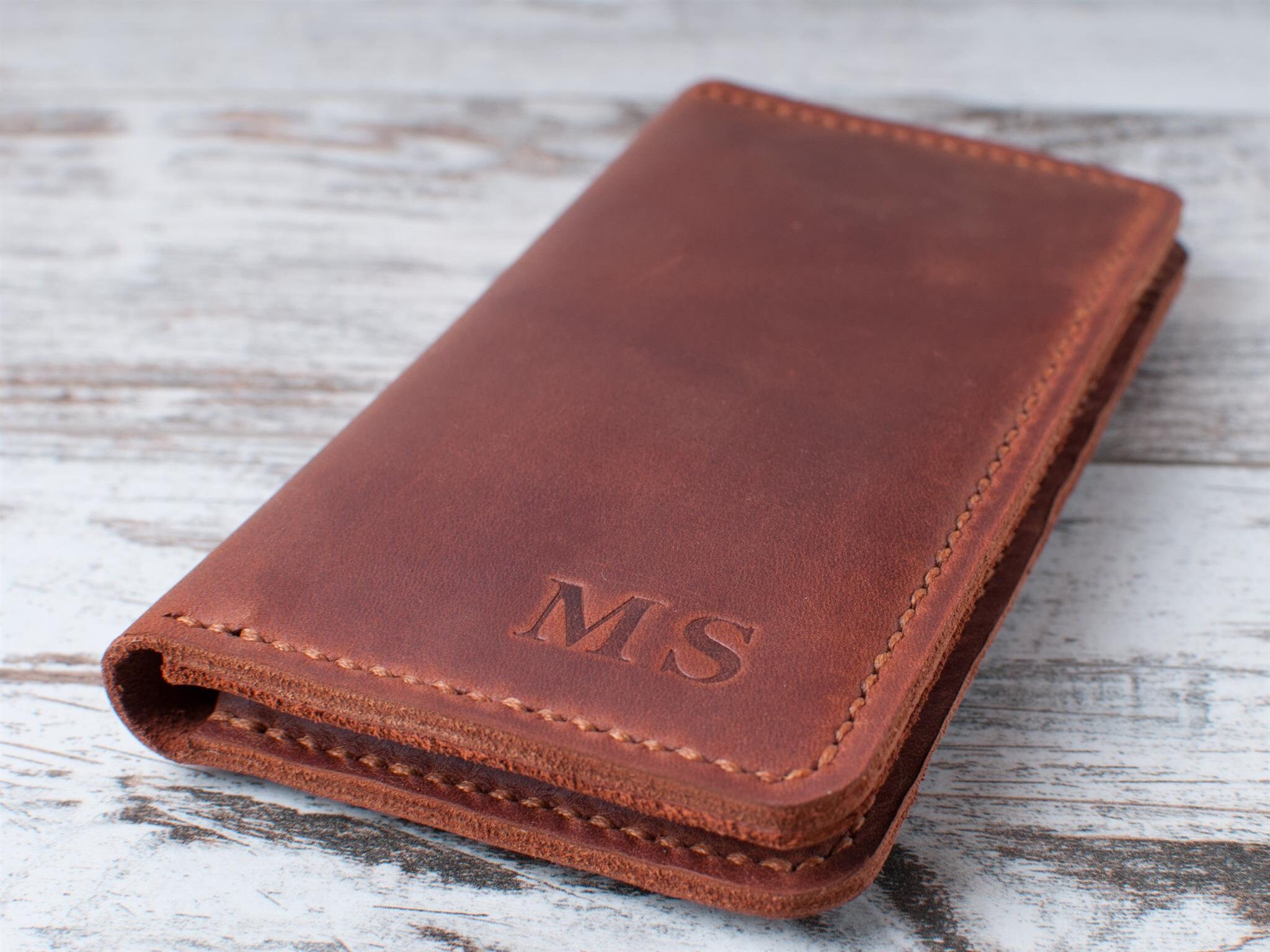 iphone leather wallet Personalized iphone wallet case iphone Etsy