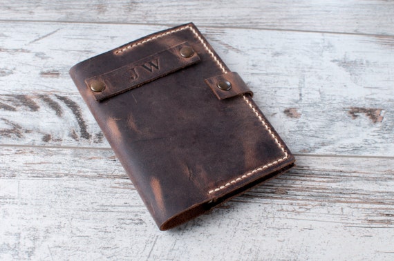 Leather passport holder for men Personalized passport cover | Etsy