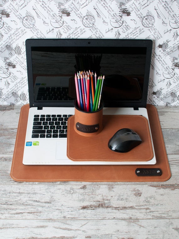 Office Desk Accessories Personalized Leather Desk Pad Desk Mat Etsy