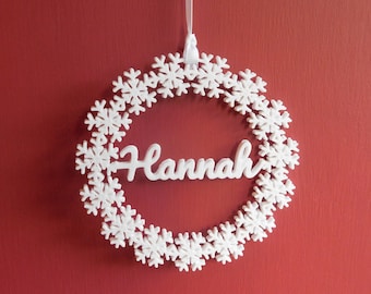 Snowflake Personalised Name Decoration