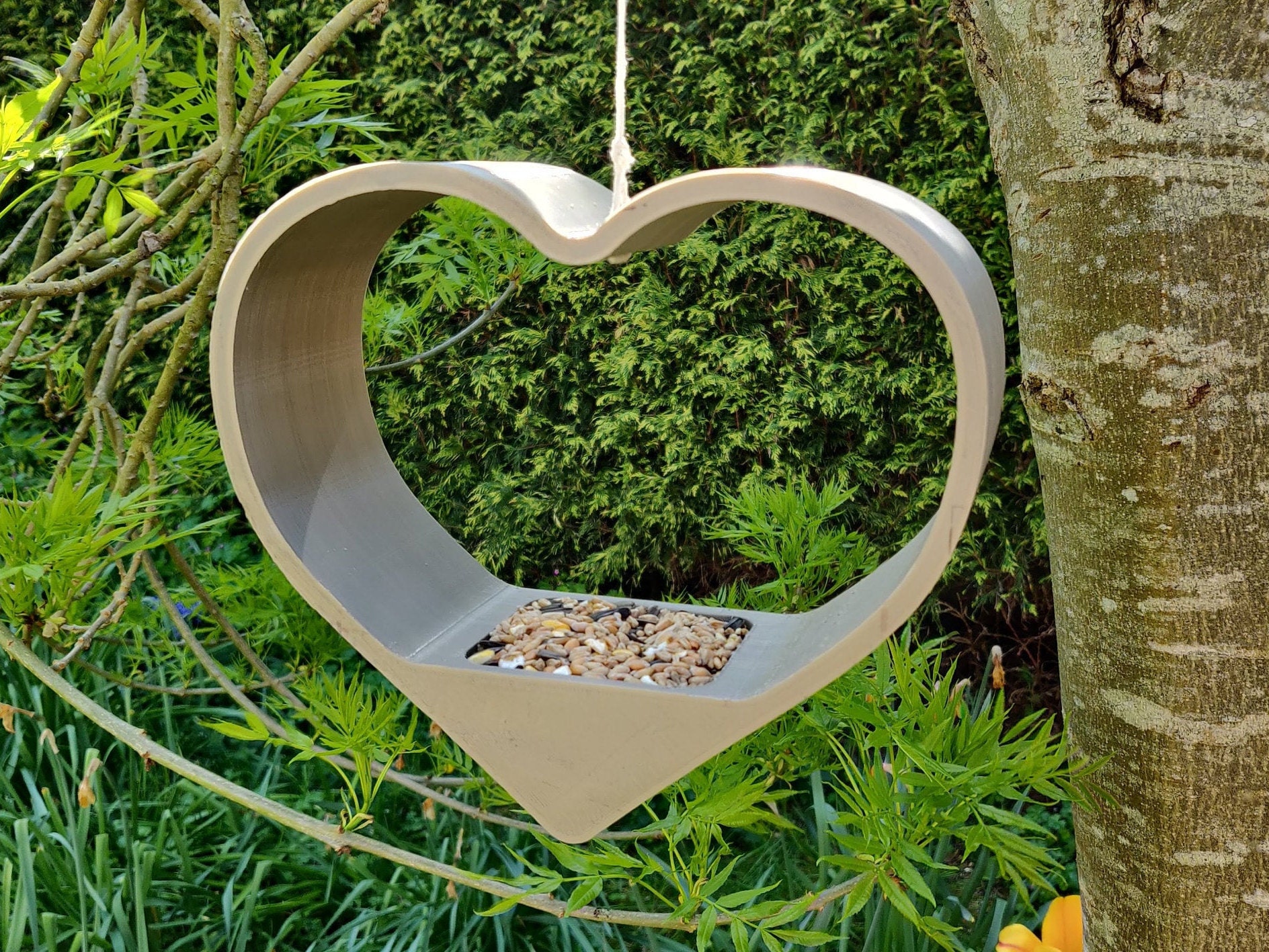 Heart Bird Feeder Etsy