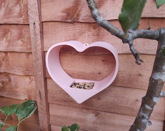 Wall Mounted Heart Bird Feeder - Personalisable