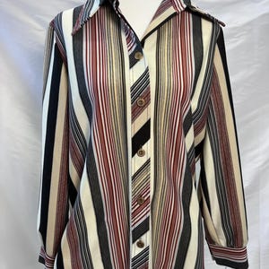 Vintage Striped blouse - medium / large