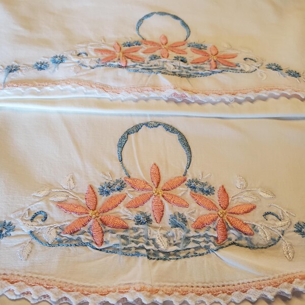 Vintage Pillowcases Etsy
