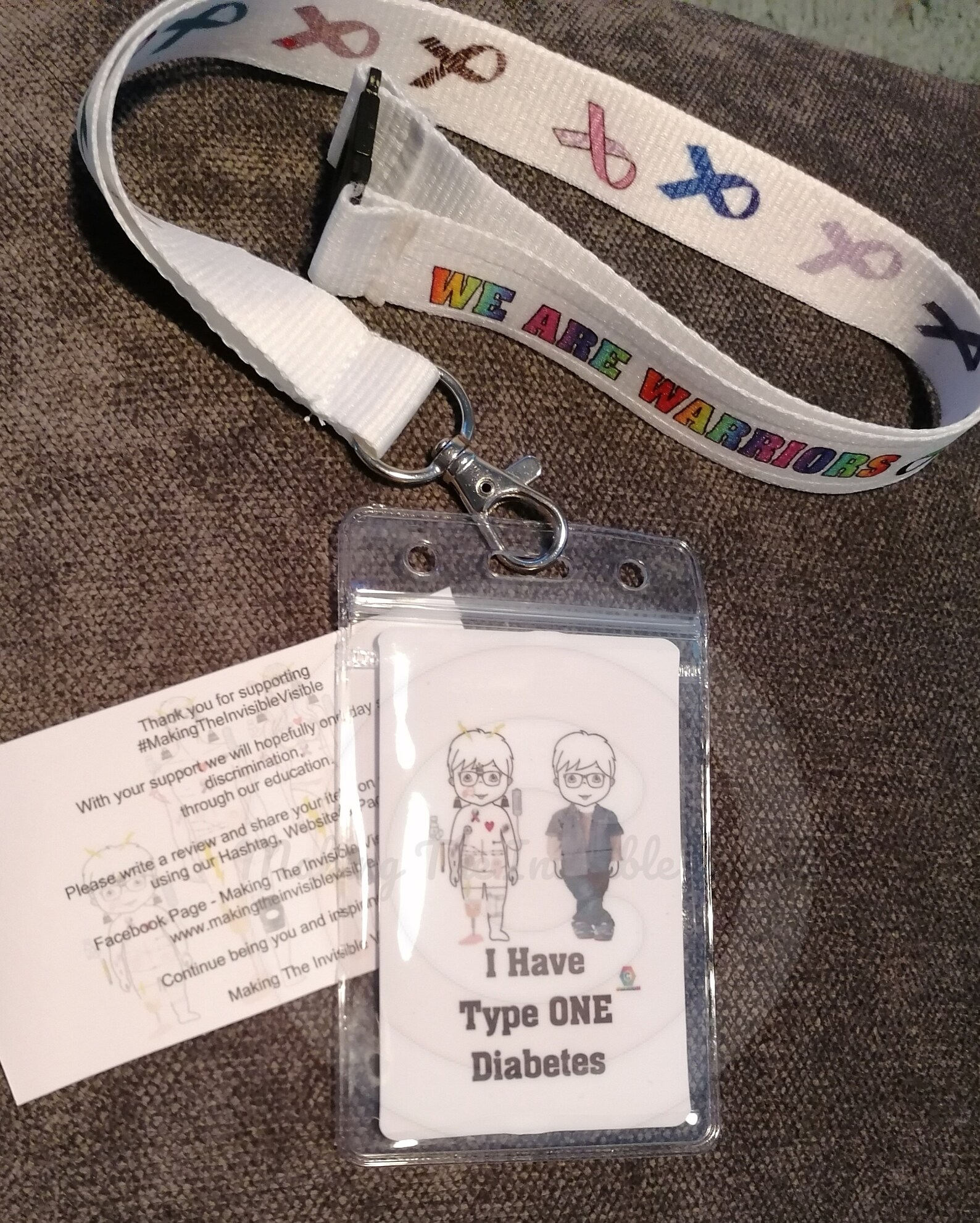 CUSTOM BESPOKE Hidden Disability Lanyard Etsy