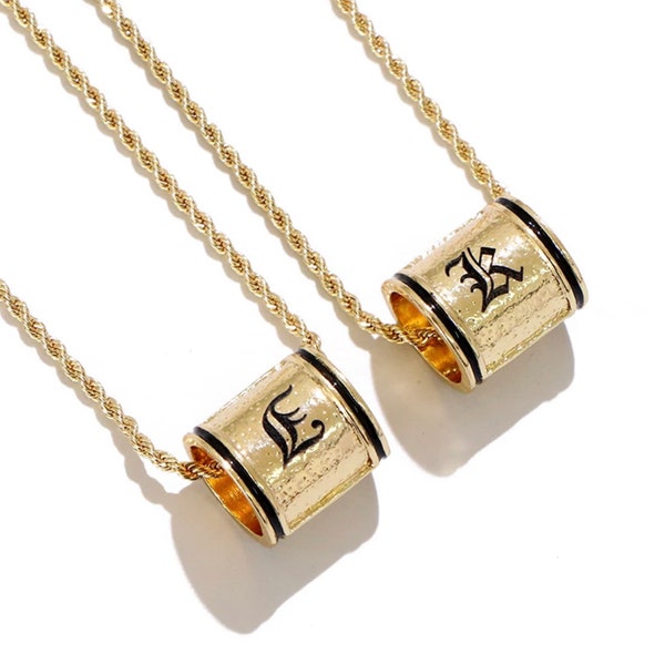 Jumbo Hawaiian Letter Barrel Necklace