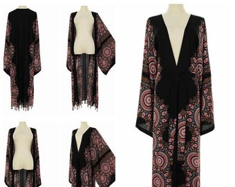 plus size sheer duster jacket