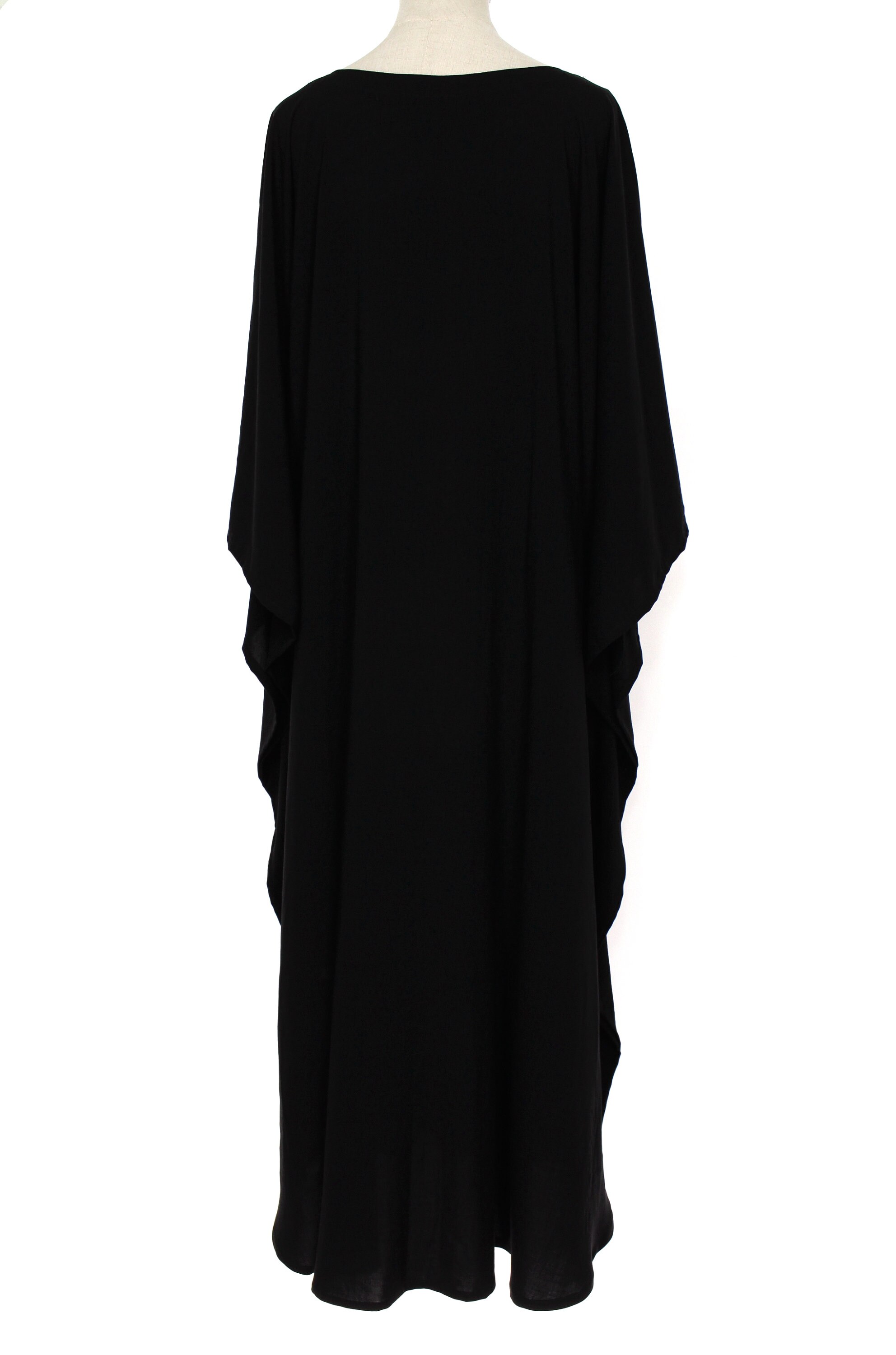 Black Caftan Boho Oversized Lounge Dress Plus One Size 4X 5X | Etsy