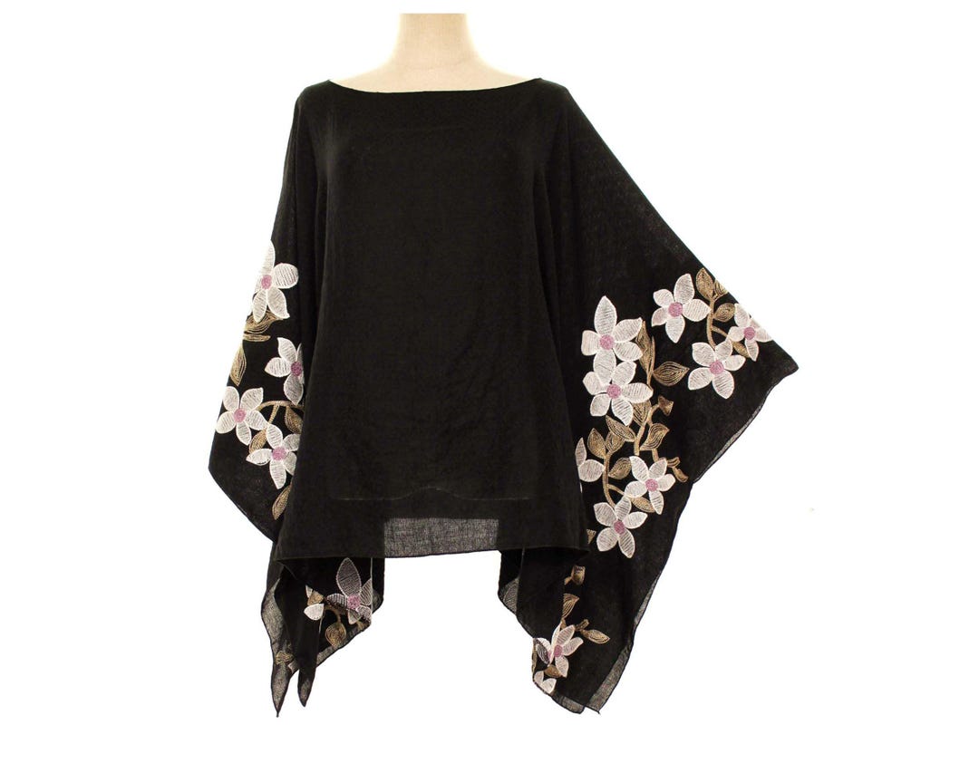 Abstract Square Pattern Cover Up Poncho main image 0