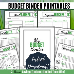 Budget Binder Printable, Financial Planner, Budget Planner Printable, Budgeting Planner, Money Planner