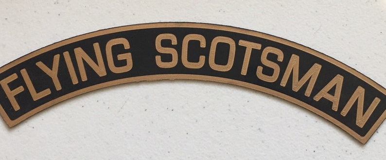 FLYING SCOTSMAN USA visit commemorative cover with Engine nameplate scale reproduction