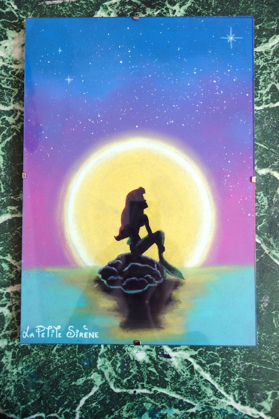 Dessinillustration Pastel Sec La Petite Sirène