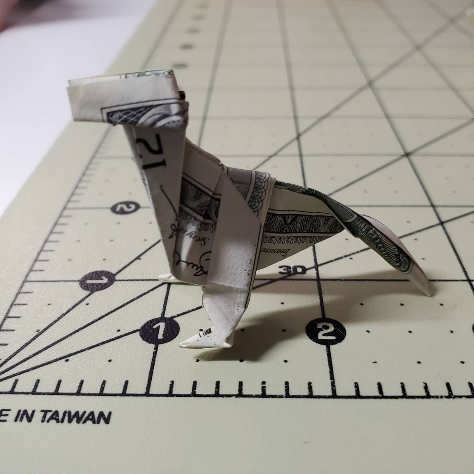 Dinosaur Money Origami Party Use or Gifting for Birthday Baby Etsy