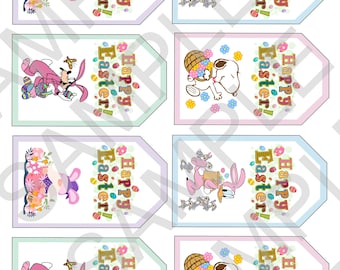 HAPPY EASTER printable tags***Digital download only***