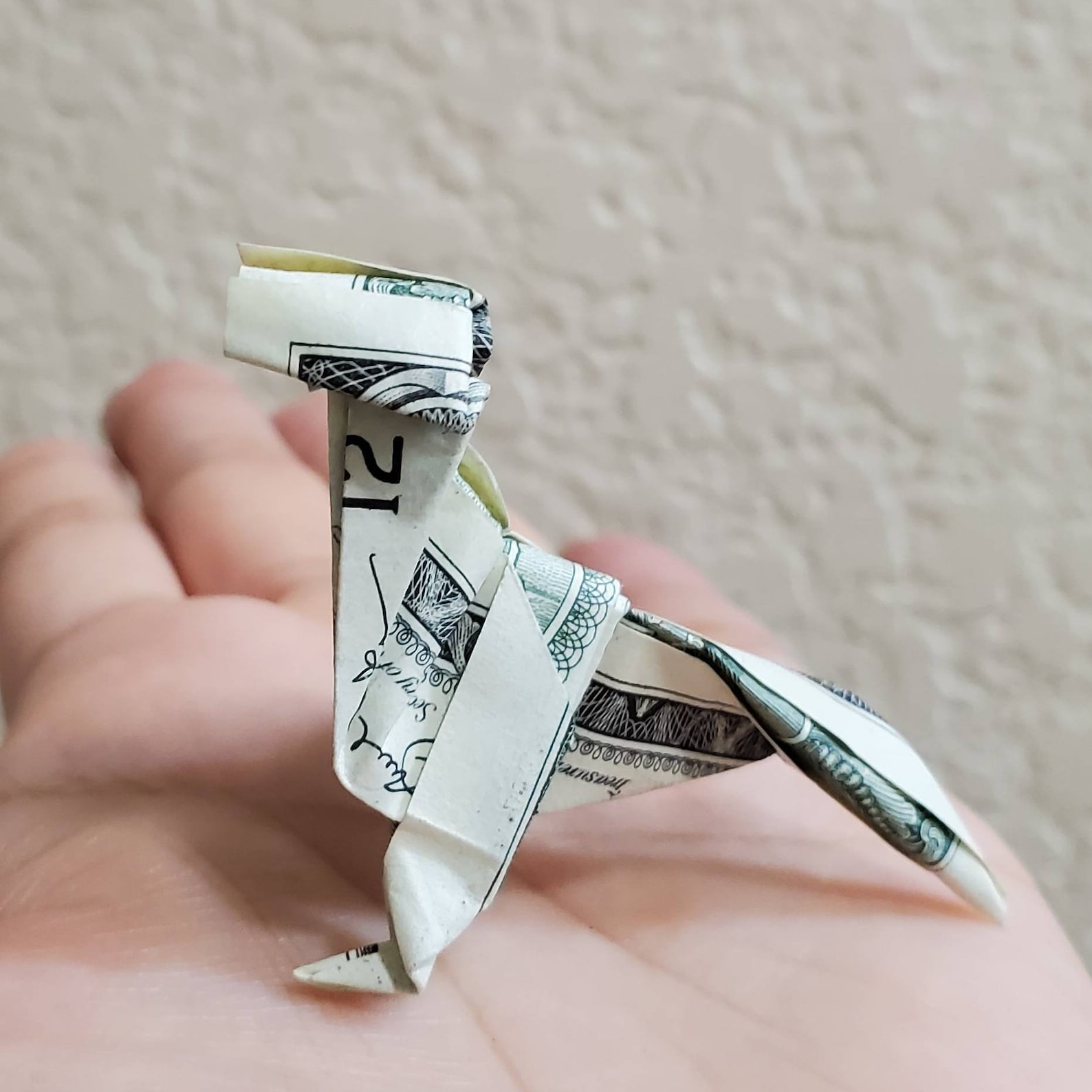 Dinosaur Money Origami Party Use or Gifting for Birthday Baby Etsy