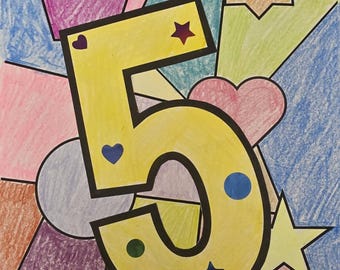 Shapes and Number Art Projects for PreK/Kinder Students