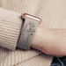 Grow Positive Thoughts Engraved Watch Strap Compatible with Apple Watch, Graduation Gifts, Grad Gift, Gift For Her, 38/40/41mm 42/44/45mm 