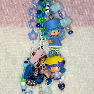 Blueberry Girl Bag Charm/Junk Journal Charm
