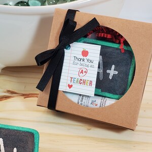 Chalkboard &quot;A+ Teacher&quot; Gift Set, Teacher themed Bath Bomb, Teacher Gift Idea, Bath Bomb, Teacher Gift, Bath Fizzy, Chalkboard Bath Bomb