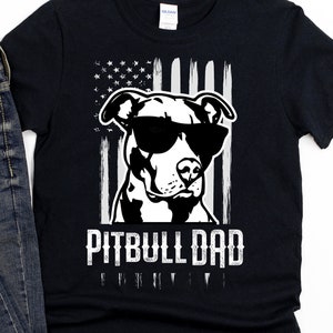 Pitbull Gift, Mens Pit Bull Gift, Pitbull Dad Mens Shirt American Flag Pit Bull Gift, Dog Lover