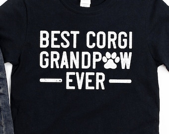 Corgi gift for Grandpa, Best Corgi Grandpaw, Pembroke Welsh Corgi Dog Shirt, Hoodie