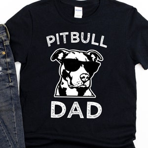 Proud Pitbull Dad Mens Short-Sleeve Unisex T-Shirt