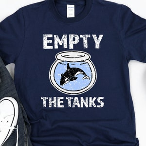 Empty the Tanks - Free the Orca Whales Unisex T-Shirt