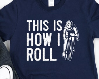 Fietsshirt / hoodie / cadeau voor motorrijder / dit is hoe ik rol / wielrenner shirt korte mouw Unisex T-shirt