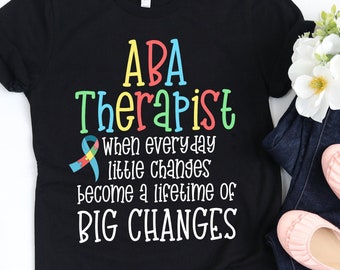 ABA Therapeut / Shirt / BCBA Geschenk / ABA Therapie / Angewandtes Behavior Geschenk / Kurzarm Unisex T-Shirt