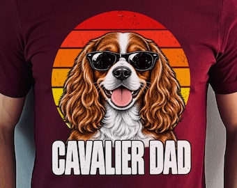 Cavalier King Charles Spaniel Dad Shirt, Dog Dad Gift, Cavalier King Charles Spaniel Owner T-Shirt, Father's Day Gift