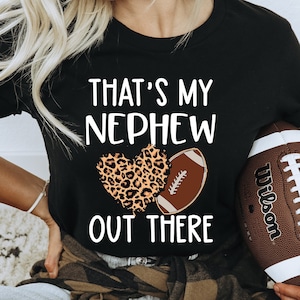 Fußball Tante Shirt, Tante Fußball Spieltag Shirt, das ist mein Neffe da draußen, Fußball Geschenk für Tante, Fußball Tante