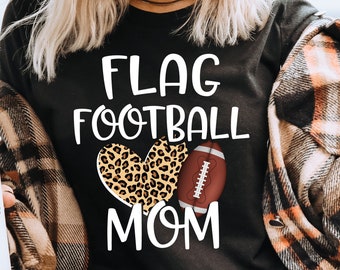 Höstfotbollsmamma-tröja/Flaggfotbollsmamma/Fotbollsmatchdags-tröja/Flaggfotbollsmamma-tröja