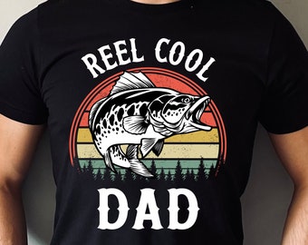 Reel Cool Dad Shirt, Fishing Gift for Fathers Day, Funny Fishing Dad Shirt, Fishermen, Unisex T-Shirt, Hoodie