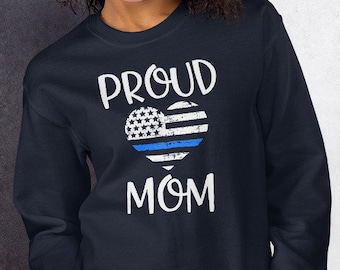 Proud Police Mom, Officer Mom, Blue Line Gift, Law Enforcement Mom, Mom of Officer, Sheriff Mom, Mothers Day Police Gift