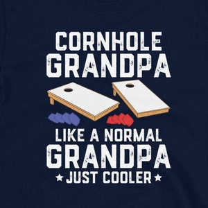 Funny Cornhole Shirt for Grandpa, Cornhole Gift for Men, Like a Normal Grandpa, Hoodie, Bean Bag Game Shirt