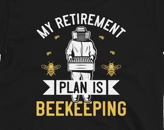 Camisa de apicultura de jubilación, regalo divertido de apicultor, regalo de fiesta de jubilación, camisa divertida de abeja de miel, camiseta unisex de manga corta