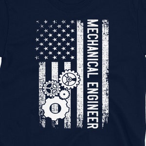 Mechanical Engineer American Flag Shirt, Hoodie, Gift for Mechanical Engineer, Engineering T-shirt for Men and Women